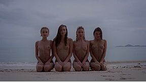 Melena Maria - Ariel Marika Melena Mira 4 Nude Beach Nymphs