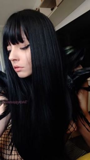 Goth Girl Close Up Smoking (full vid on my 0nlyfans/ManyVids)