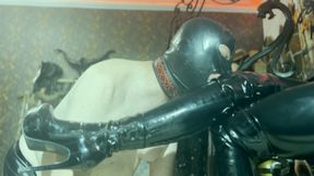 A boot bitch under Our heels - Mistress Zeida and Dame Luciferia