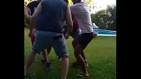 Old fat man anal destruction by biblical fisting at country side house