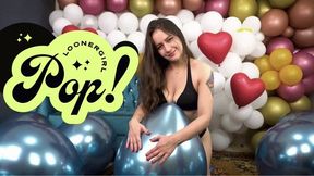 Alice Nail Pop Chrome Blue 16" Balloons - 4K