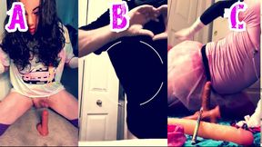 Sissy gay game 1 which one makes you cum harder a b or c