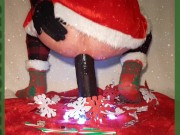 Christmas femboy anally destroyed by black monster.(Cutler X Mr Hankey's toy)