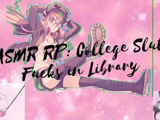 ASMR: College Wench Banged in Library