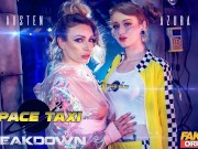 SPACE TAXI John turns up to fuck hairy redhead and hot MILF