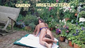 "Garden Tease: Reverse Figure 4 Head Lock Session"