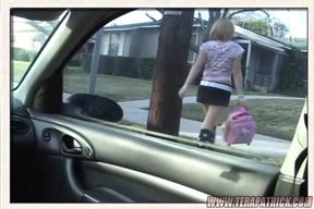 Lexi Belle being naughty sucking cock in a car before a fuck