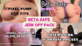 ONLY CENSORED BETA SAFE JOI STARTER PACK HUMILIATION SLAVE TRAINING LUCY SPANKS PIXEL PORN