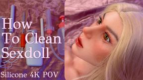 How to Clean Sexdoll POV 4K - Realistic Silicone Care Tutorial