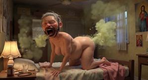 90 Year Old Granny Farting Loud &amp; Smelly in Bedroom