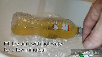 Hot Piss Bladder Enema From A Bottle I Stole Of Homeless Kevin&#039_s Piss