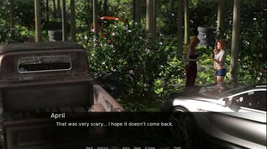 3D Anime Chatting Choked By Big Tits In Erotic Game