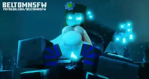 Hard Anal Fucking with Jenny and Warden Minecraft Animation