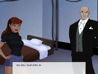 Barbra Gordon shows off her hawt body to Lex Luthor