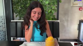 Picked up a vulgar girl on the beach and fucked hard in a hotel room