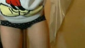 Wondrous wild and super hot blonde exposes her sweet natural tits