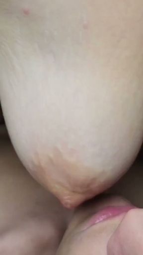 Saggy tits hard sucking and stretch   Clip 1