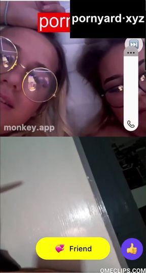 Shy teen couple's naughty webcam fun in public