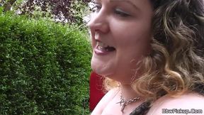 Street meat leads to cock riding for this BBW