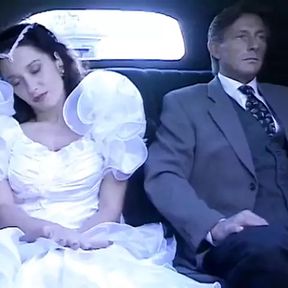 The Slutty Bride Fucks Fucks Her Stepfather in the Limousine That Is Accompanying Her to the Altar