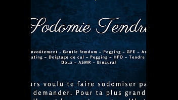 Sodomie Tendre - French audio gentle pegging