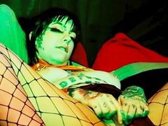 Tattooed girl Tenshii Tushii fucked rough and dominated