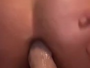 Trying out my dildo