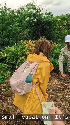 VIP4K. Got her a nice offer and fucked her in the forest   Clip 1