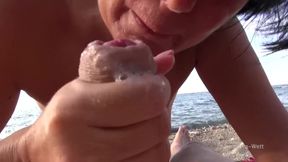 Unexpected Beach Encounter: Alexandra Wett's Steamy Outdoor Adventure