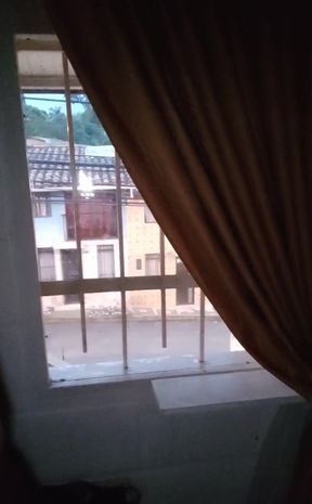 Morning jerkoff through the window    I'll get caught some day