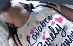 Asian teen facefuck