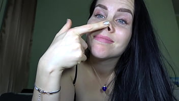 Anna shows her pig nose and humiliates a tiny dick