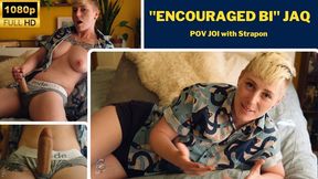 Tomboy with Big Natural Tits Encourages You to Go Bi - POV JOI with Strapon - Jaq Quicksilver - rimming, bisexual, make me bi - 1080p mp4