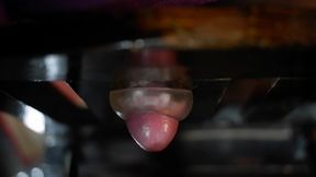 Uncut Fuck Sex Toy and Cum on the Chair.