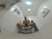 Edging in Public Toilet After Beach Workout – 8K VR180 Tease (Full on OF & FH)