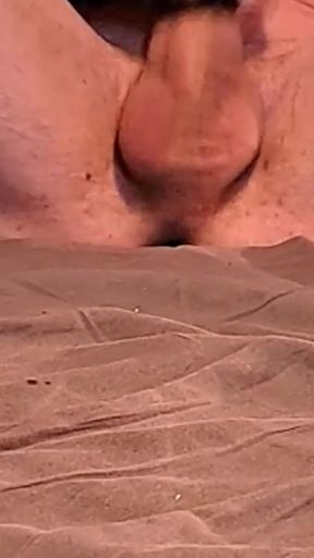 Full video of showing off my big cock with collar and latex female hood