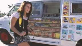 Sexy Ice Cream Scene-3_sexy Busty and Curvy Brunette Having Sex with the Ice Cream Man