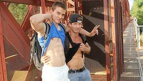 Two Playful Euro Twinks Get Wild with Deep Outdoor Anal - Out In Public