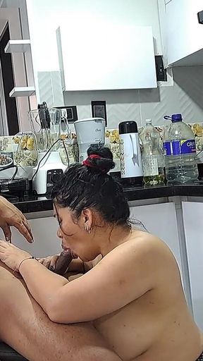 Stepmom Ends up Fucking in the Kitchen