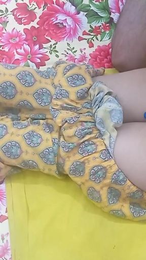 Indian Husband and Wife Enjoying Intimate and Romantic Moments at Home   Clip 1