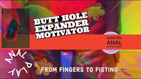 the energitc sissy bottom butt hole expand motivator from fingers to fisst voice goddesslana