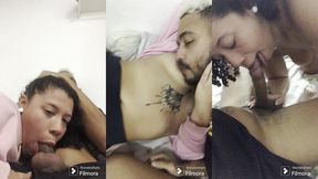 rocky empurrou ate eu engasgar e gozou na minha garganta