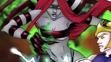 Liz Vicious unveils a gothic comic fantasy starring a fiery redheaded succubus