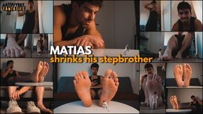 Matías – Lazy stepbro Shrunk. Giant Feet Worship.