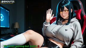 Pix the Naughty Gamer Slut Harem Girl Fuck Cowgirl Standing Sex Facial 4k