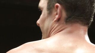 SURE HELL GET THE DIRTY WORK DONE  Cameron Kincade holding Connor Patricks down as he sucks on his cock