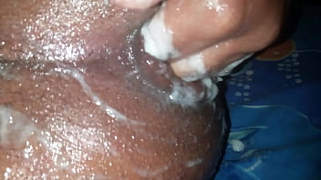 Self Anal fisting huge gapes anal creampie