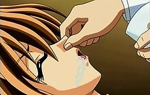 Hentai rubbing her huge melon boobs by dirty doctors