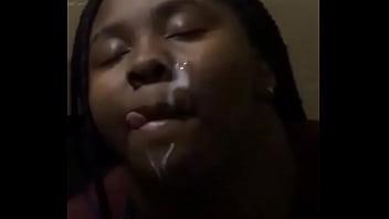 18yo ebony teen bbw dorm facial