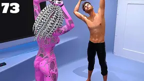 Busty AI Bot Tempts Astronaut with Sensual Yoga Moves in Deep Space